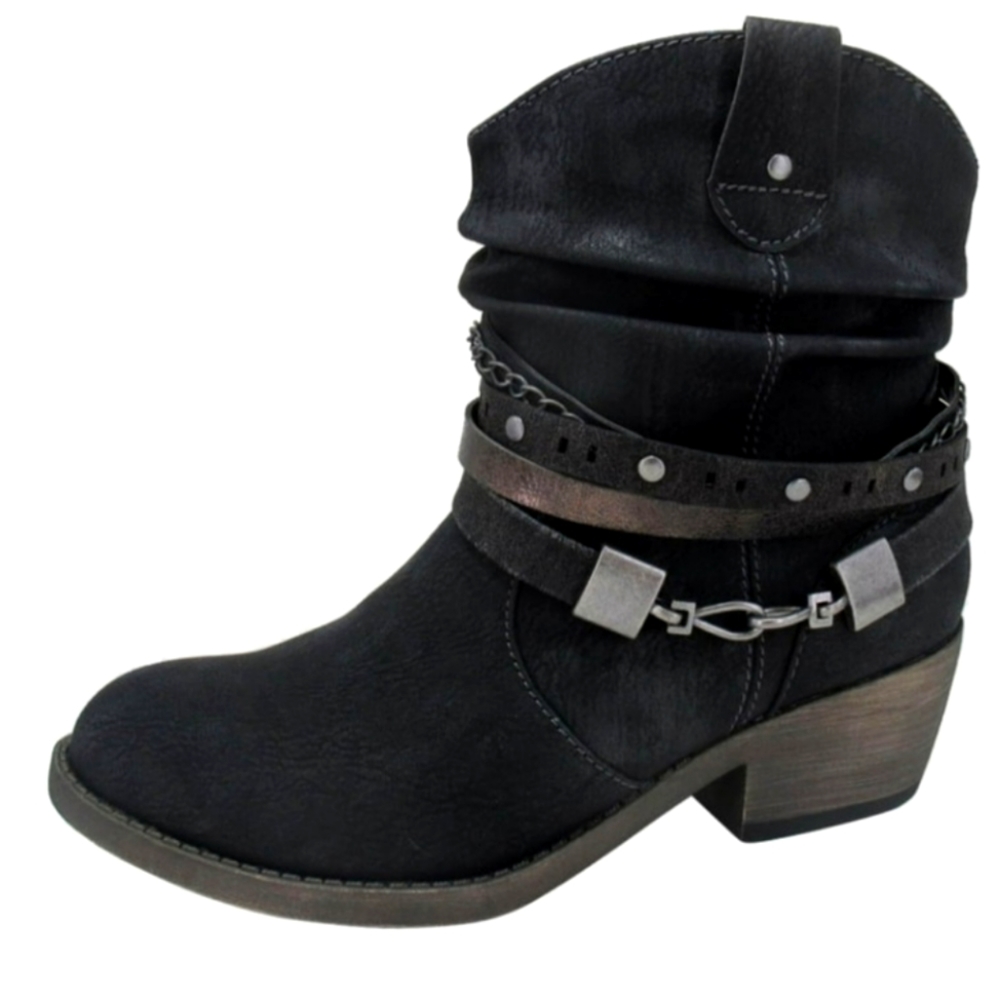 Jellypop Women's Rustic Western Slouch Ankle Boots (Pre-owned)